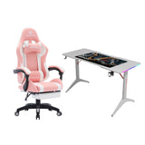 Oartex Leather Chair Model LD034 with Gamax D2208 fiber Gaming Table 120*60*74