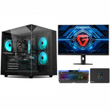 Custom Gaming PC Bundle Intel Core I5-14400F, RTX 5060 TI 8GB، RAM 16GB DDR5 5600MHz, 1TB NVMe SSD, With Xiaomi G27i 27" FHD Monitor & Sades Gaming Combo Battle Ram