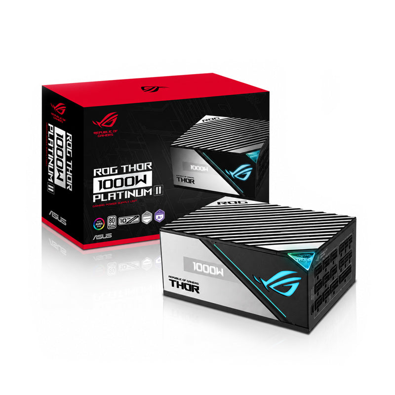 ASUS ROG Thor 1000W 80 Plus Platinum II Gaming Power Supply - Black