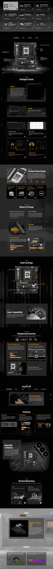 ASUS TUF GAMING B850-Plus Wi-Fi AM5 ATX Motherboard
