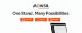Mowsil 3-in-1 Magnetic Universal Laptop, Tablet & Phone Stand with Foldable aluminum alloy Desktop Holder, Adjustable Heights & Viewing Angles for MacBook, iPad, iPhone, Surface & More