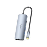 VegGieg Type-C to HDMI *1 + USB3.0*3 + PD Charging(100W) + Typec +RJ45 Gigabit +TF/SD +3.5MM  10-in-1 Docking Station Model V-TC10B