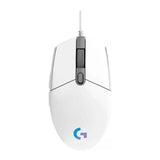 Logitech G203 Lightsync RGB Wired Gaming Mouse - White