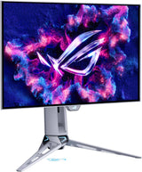 ASUS ROG Swift OLED PG27AQWP-W Gaming Monitor  27-inch (26.5-inch viewable) TrueBlack Glossy Tandem OLED, Dual-Mode (QHD @ 540Hz, HD @ 720Hz), 0.02ms (GTG), G-SYNC compatible