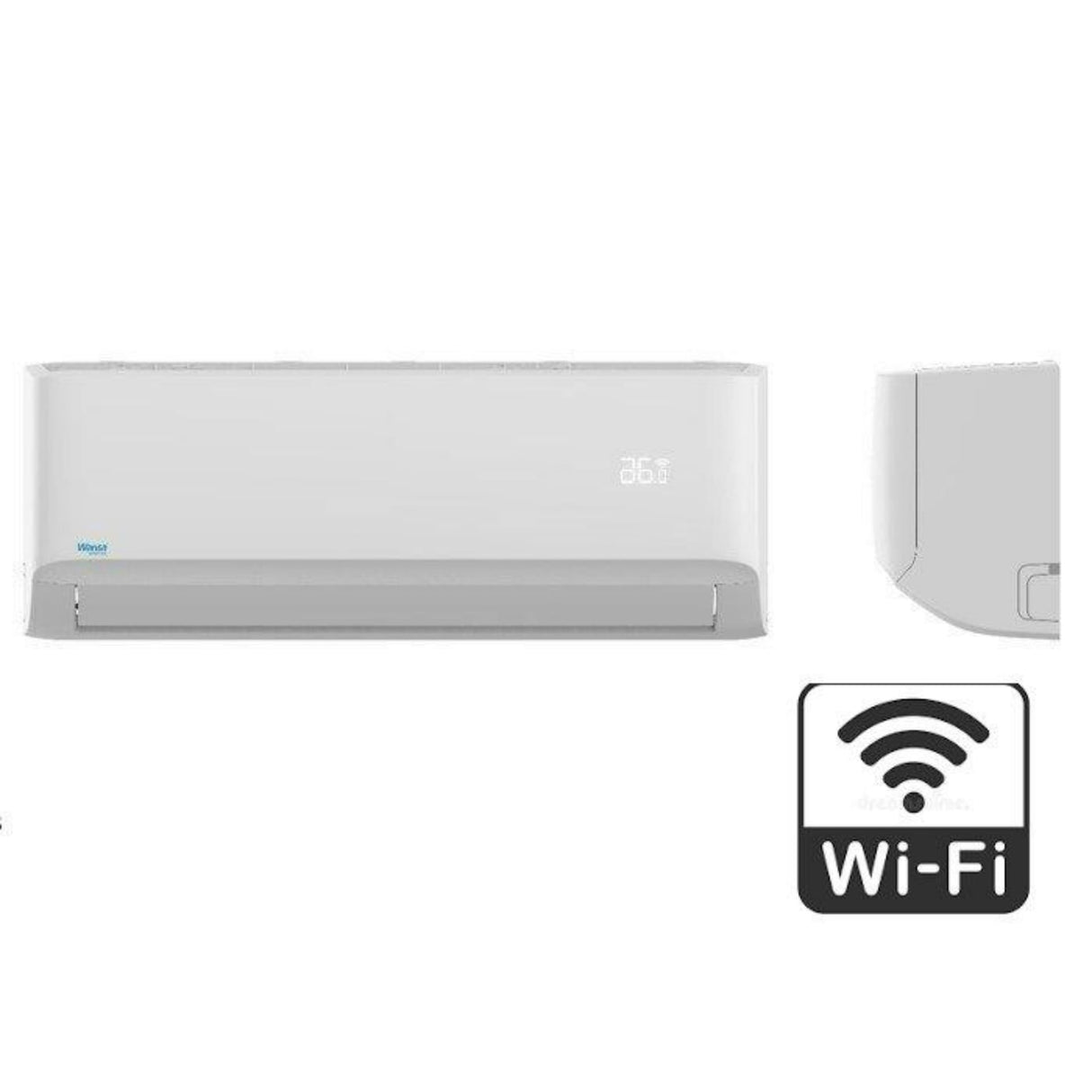 Wansa Split AC, 15200 BTU, 1.5 Ton, Wi-Fi Connection, WSUC15CTWS-24 - White