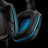 Logitech G432 Wired 7.1 Surround Sound Gaming Headset for PC & Other Platforms - Black & Blue