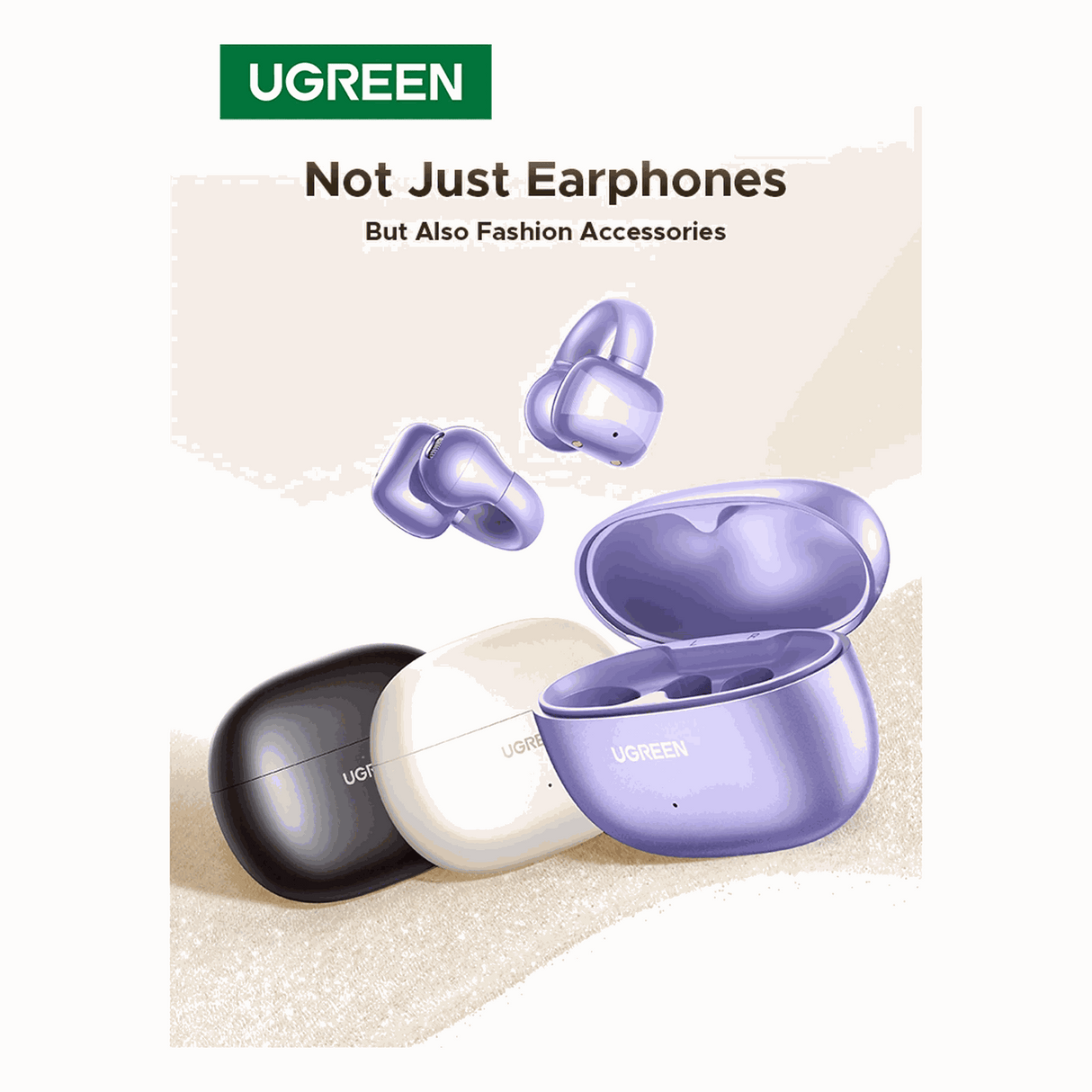 سماعة UGREEN HiTune S3 اللاسلكية الحقيقية – أبيض
