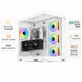 Custom Gaming Pc Intel Core i5-14400F, RTX 5060 8GB, (1*16)16GB RAM DDR5, 1TB SSD, Windows 11 Pro
