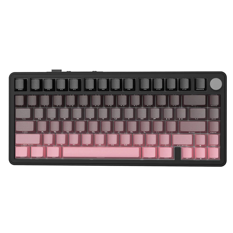 ATTACK SHARK X85 Tri-Mode 75% Gasket mounted Mechanical Keyboard - BlackBerry White Jade switch