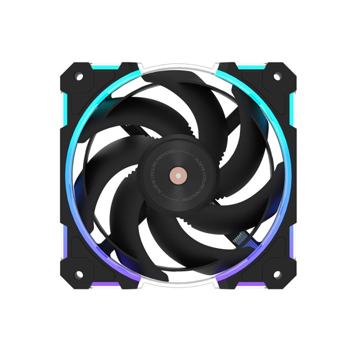 Alseye W12 Plus DC 12V High Air Pressure Case Fan with ARGB SYNC  - Black