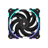Alseye W12 Plus DC 12V High Air Pressure Case Fan with ARGB SYNC  - Black