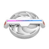 Alseye Φ12(DM12)-W DC 12V High Air Pressure Case Fan Support ARGB with Hidden Screws Option - White