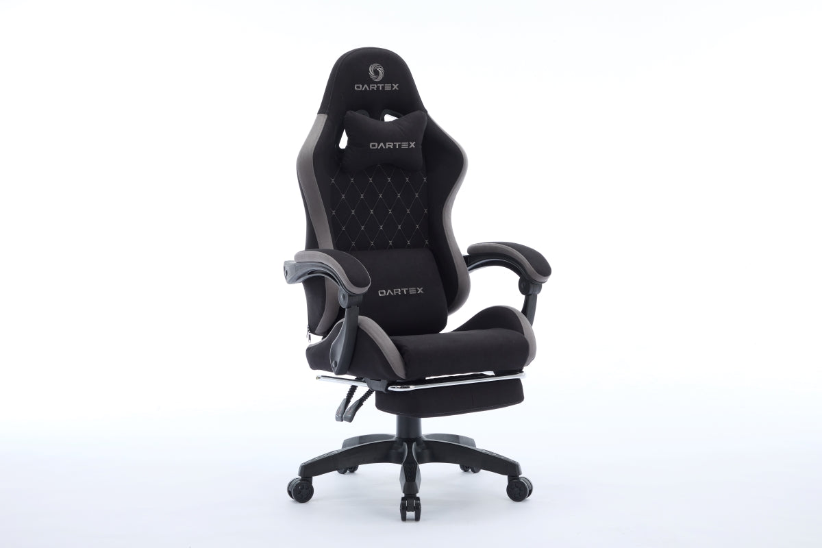 Oartex Model LD035 Gaming Chair - Black & Grey (Installation not included)