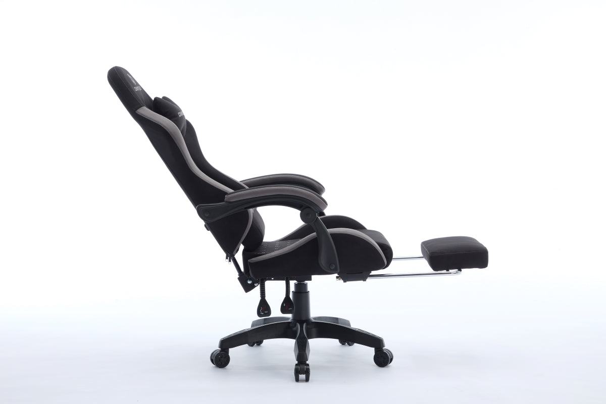 Oartex Model LD035 Gaming Chair - Black & Grey (Installation not included)