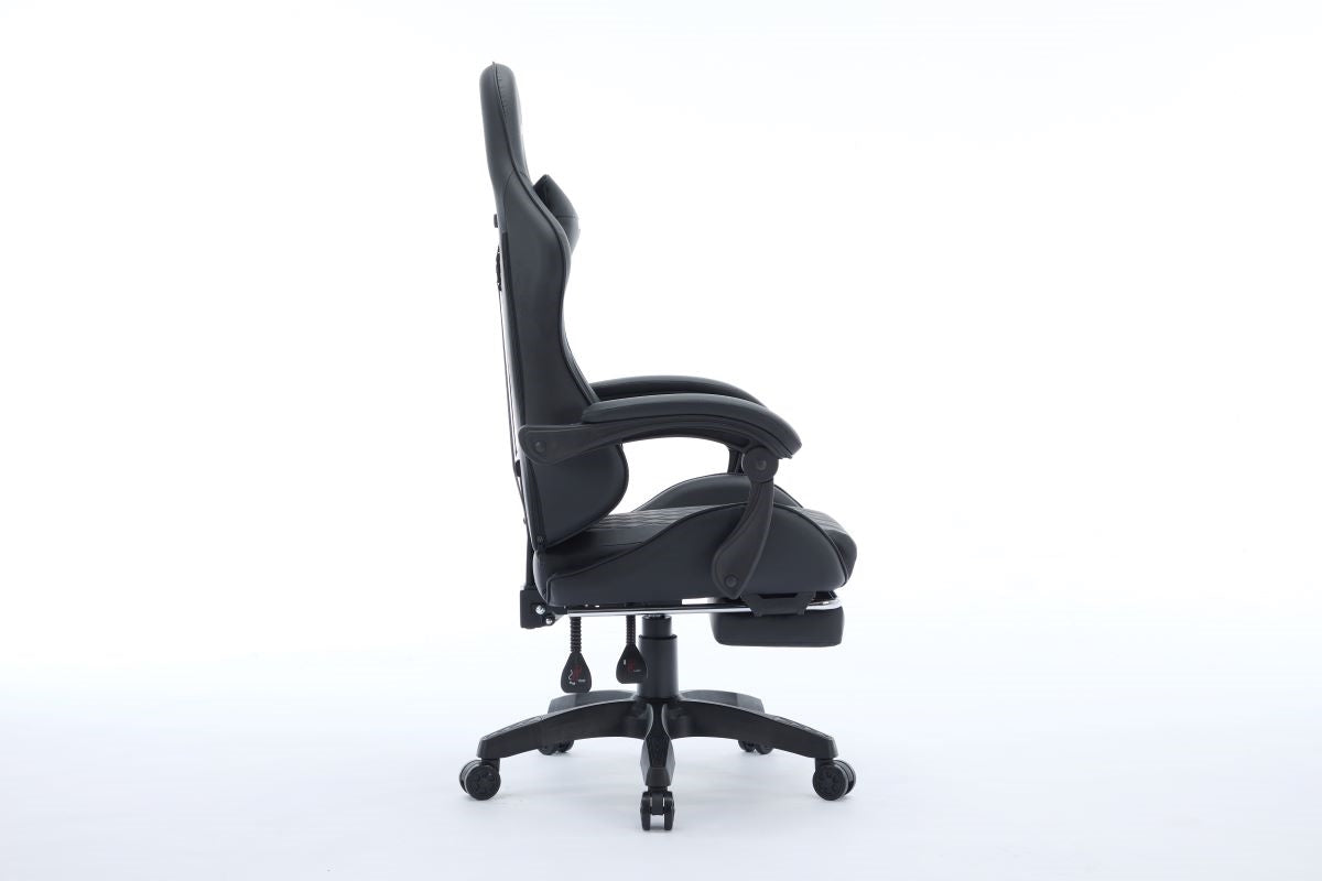 Oartex Model LD034 Gaming Chair - Black & Black ( Installation not included )