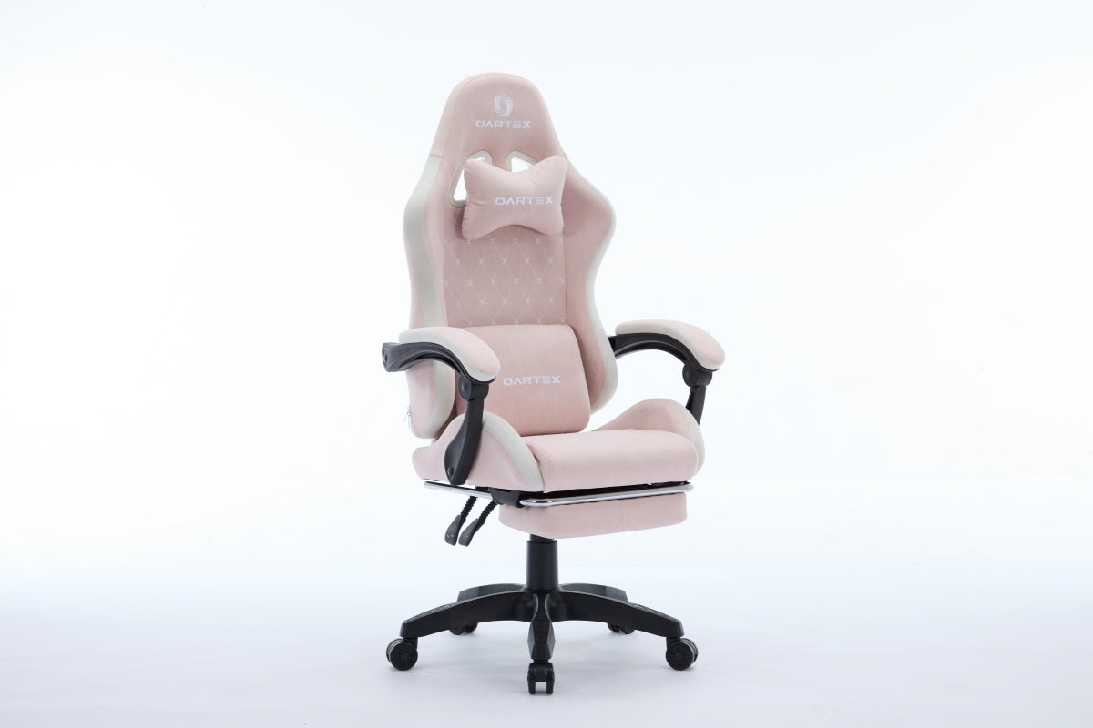 Oartex Model LD035 Gaming Chair - Pink & White (Installation not included)