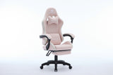 Oartex Model LD035 Gaming Chair - Pink & White (Installation not included)