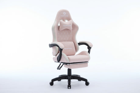 Oartex Model LD035 Gaming Chair - Pink & White (Installation not included)