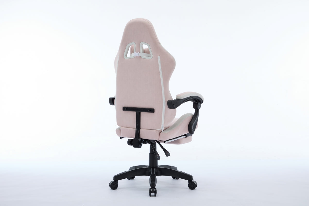 Oartex Model LD035 Gaming Chair - Pink & White (Installation not included)