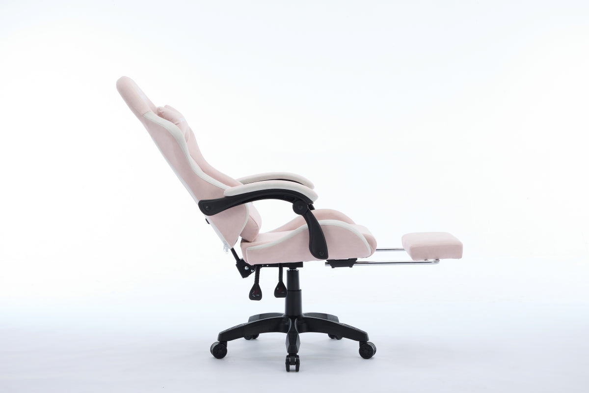 Oartex Model LD035 Gaming Chair - Pink & White (Installation not included)