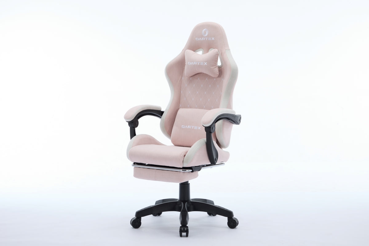 Oartex Model LD035 Gaming Chair - Pink & White (Installation not included)