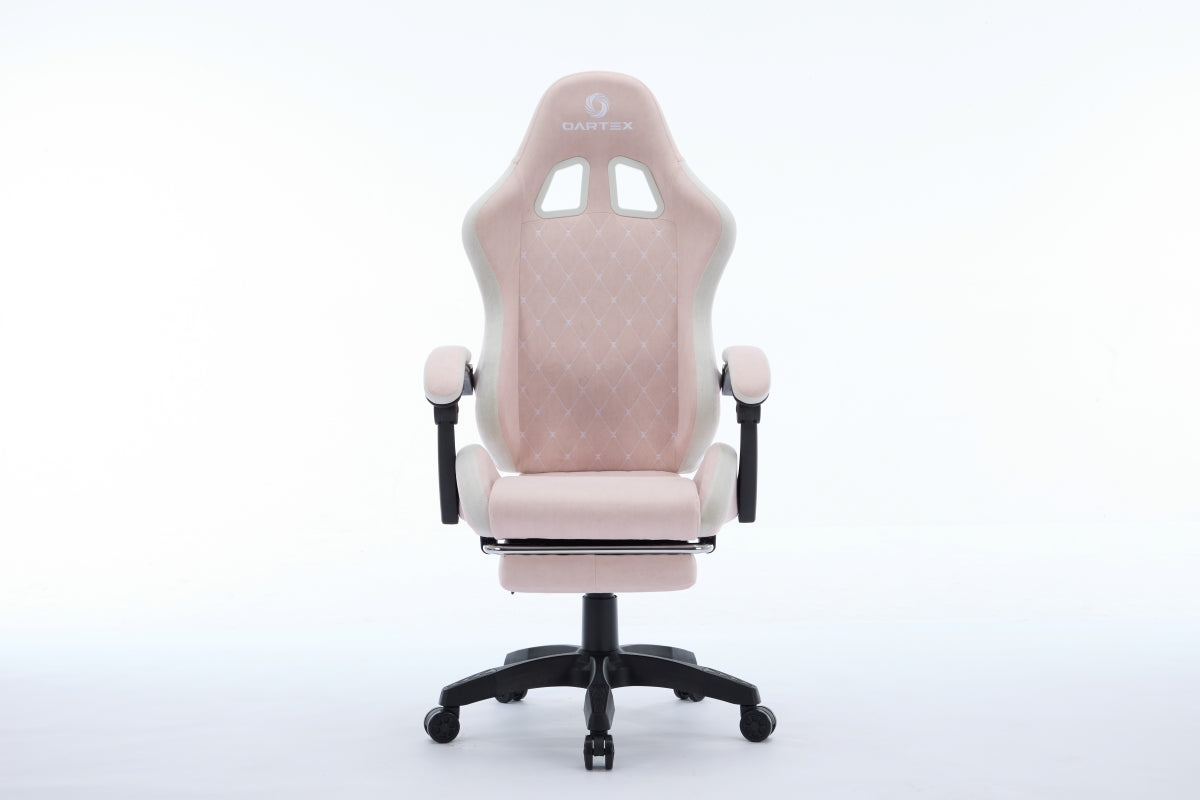 Oartex Model LD035 Gaming Chair - Pink & White (Installation not included)