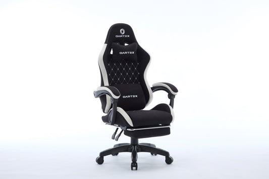 Oartex Model LD035 Fiber Gaming Chair- Black & White (Installation not included)