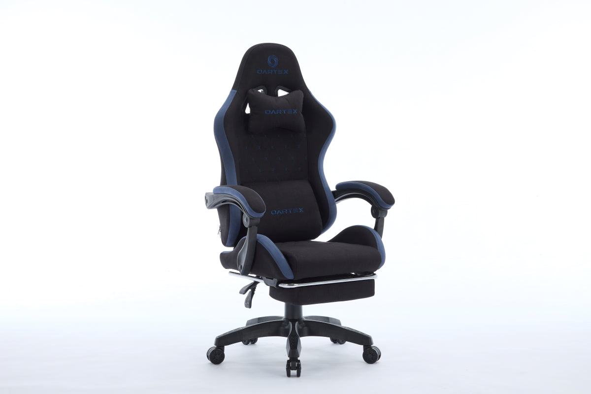 Oartex Model LD035 Gaming Chair - Black & Blue (Installation not included)