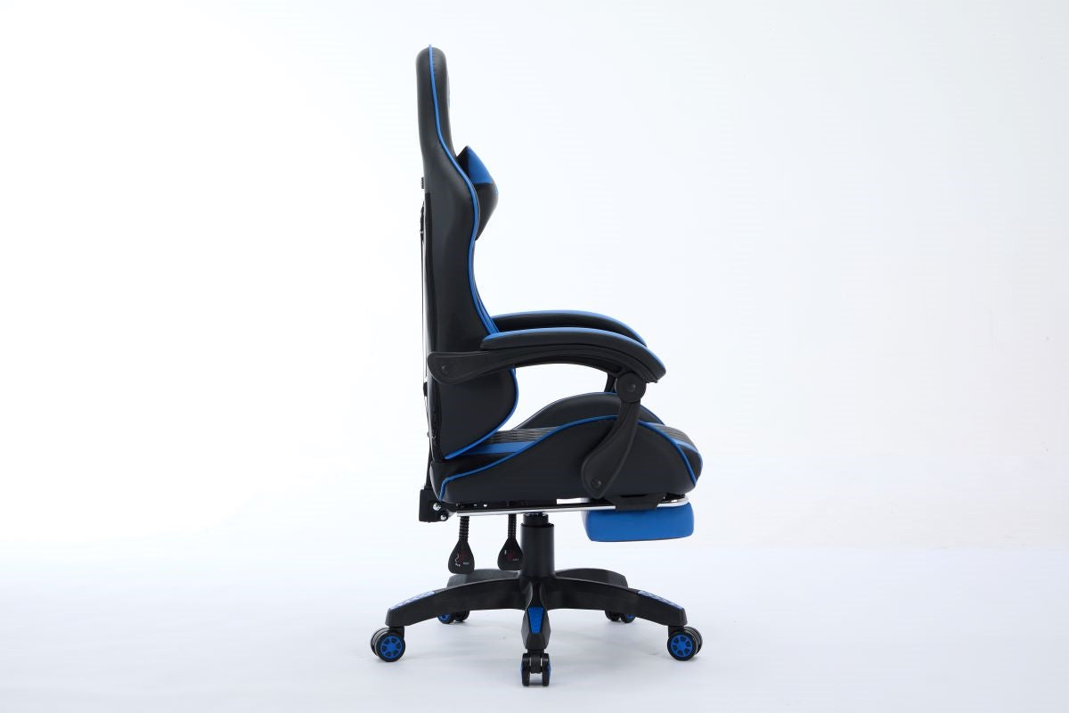 Oartex Model LD034 Gaming Chair - Black & Blue ( Installation not included )