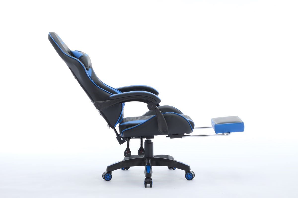 Oartex Model LD034 Gaming Chair - Black & Blue ( Installation not included )