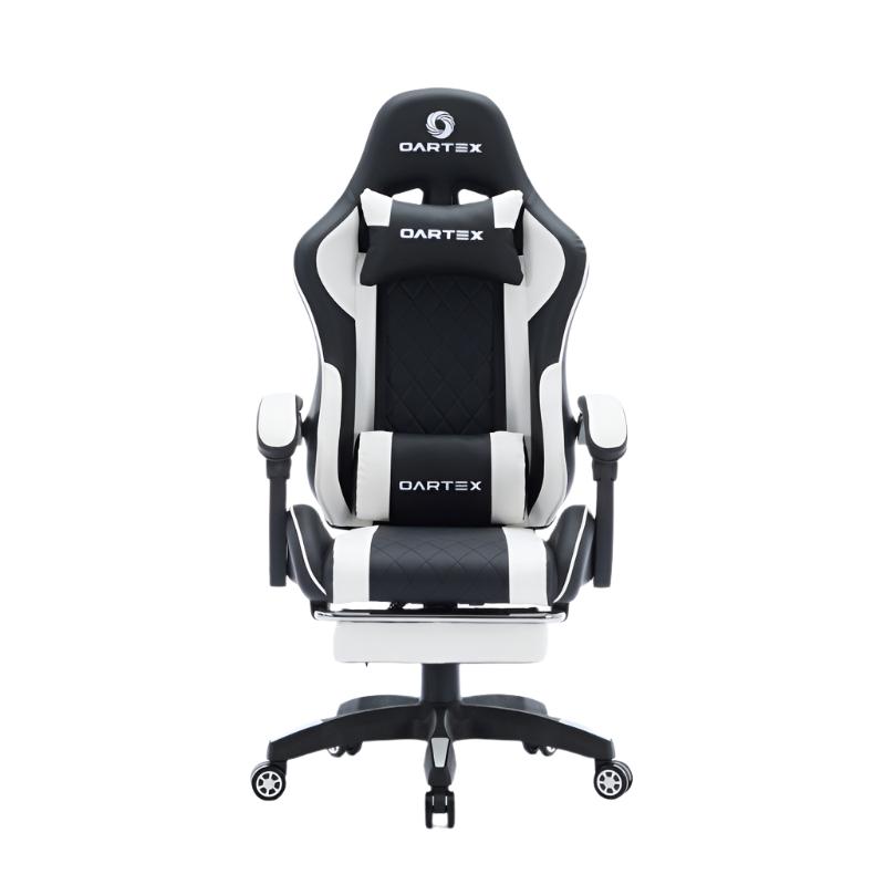 Oartex Model LD034 Gaming Chair - Black & White ( Installation not included )