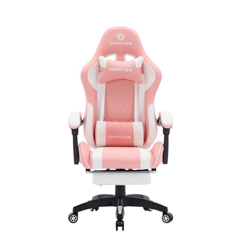 Oartex Model LD034 Gaming Chair - Pink & White ( Installation not included )