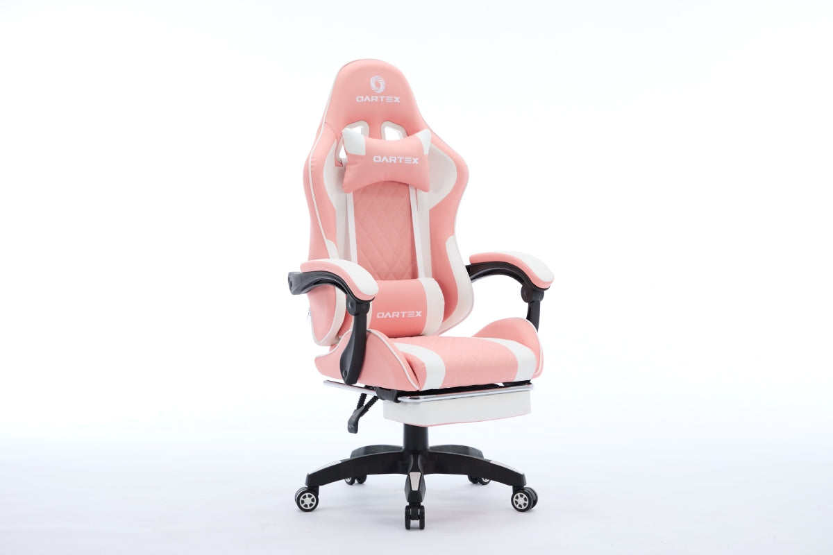 Oartex Model LD034 Gaming Chair - Pink & White ( Installation not included )