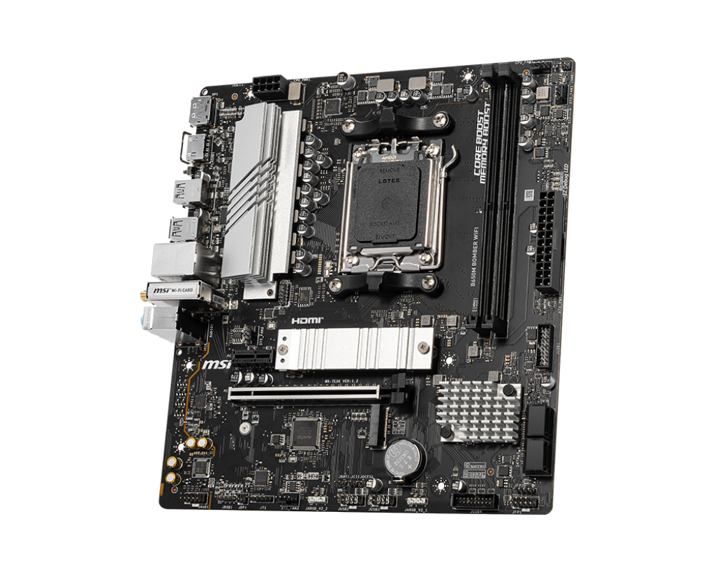 MSI AMD RYZEN SOCKET AM5 B650M Bomber Wifi PCle 4.0 DDR5 Motherboard