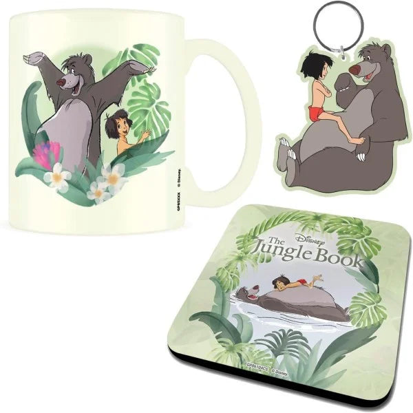 PMD GIFT SET: DISNEY- THE JUNGLE BOOK (BEST OF FRIENDS) (MUG + COASTER + KEYCHAIN) - 315ml