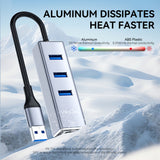 VegGieg USB/Type-C 3.0 2in1 Gigabit Lan Adapter with 3.0*3  HUB Model V-K310
