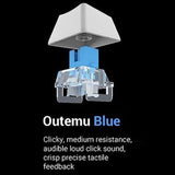 كيبورد الألعاب Redragon KUMARA K552W RGB TKL سلكي ميكانيكي (مفاتيح Blue) – أبيض