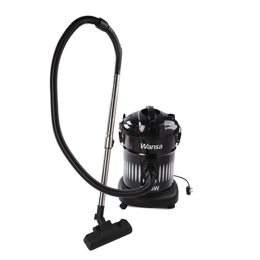 Wansa Drum Vacuum Cleaner, 1800W, 18 Liters, VC-0201 - Black