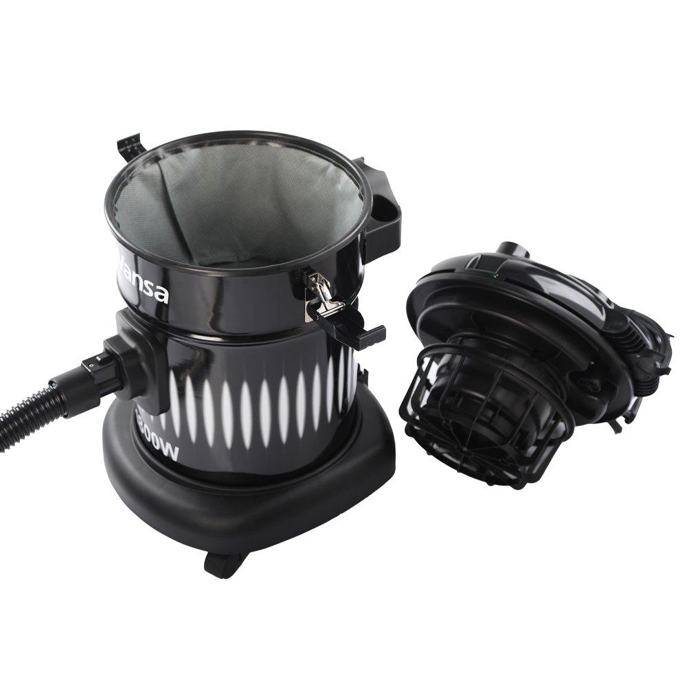 Wansa Drum Vacuum Cleaner, 1800W, 18 Liters, VC-0201 - Black