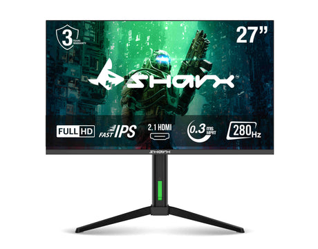 Bundle GAMING PC Core i5-13400, RTX 4060 , 16GB RAM With SHARX Gaming Monitor 27", FHD 280hz Refresh Rate, 0.3ms, Fast IPS, 2.1 HDMI& Sades Gaming Combo Battle Ram