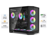 Custom Gaming Pc Intel Core i7-12700F, RTX 5060 Ti (VRAM  8GB), RAM 16GB DDR5 6000MT/s, 1TB SSD, Windows 11 Pro