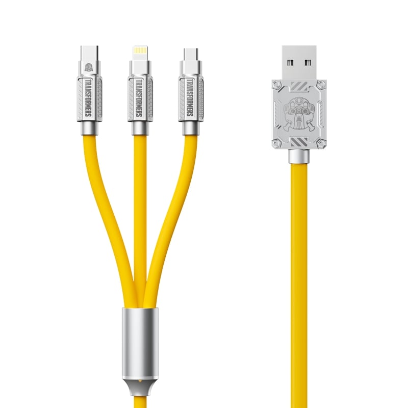 Transformers TF-A03 Bumblebee three-in-one fast charging data cable Yellow