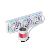 Alseye W360-V-W 360mm AIO Liquid Coolers, 350W TDP low noise ARGB pump with 2.1 inch screen - White