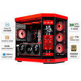 كمبيوتر الألعاب بمعالج إنتل كور آي ٥ - ١٤٤٠٠ إف، كارت الشاشة آر تي إكس ٥٠٦٠ تي آي بسعة ١٦ جيجابايت، رامات ١٦ جيجابايت دي دي آر ٥، هارد ١ تيرابايت إن في إم إي، ويندوز ١١