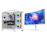 Custom Gaming PC Intel Core i5-14400F, RTX 5060 8GB, Ram 16GB DDR4, 1TB SSD, with 24" 200Hz Curved Gaming Monitor