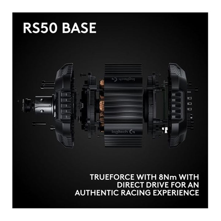 Logitech RS50 System, Wheel with 13 Buttons and 8 Nm of Torque Compatible with PS5/PS4 & PC – Black