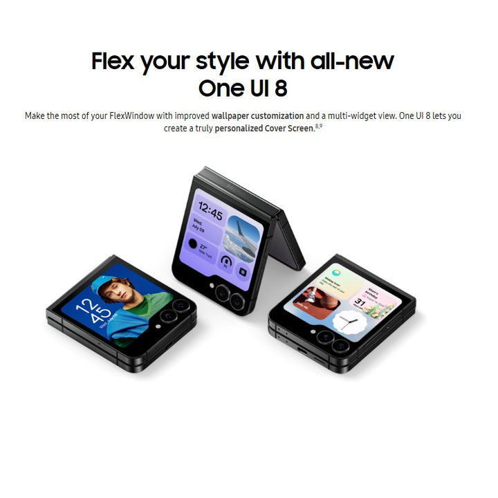 سامسونج جالكسي Z Flip7 FE 5G – رام 8 جيجابايت، سعة تخزين 256 جيجابايت