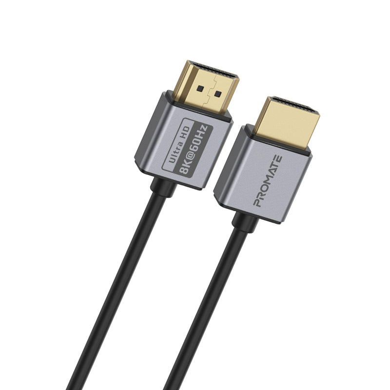 Promate Certified Ultra-High-Speed 8K@60Hz HDMI Cable, 1.5 Meters