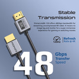 Promate Certified Ultra-High-Speed 8K@60Hz HDMI Cable, 1.5 Meters
