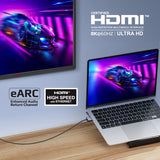 Promate Certified Ultra-High-Speed 8K@60Hz HDMI Cable, 1.5 Meters